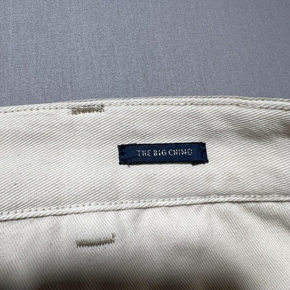 Polo Ralph Lauren The Big Chino Pants 42x28 Khaki Heritage Distressed Patchwork - Picture 11 of 16